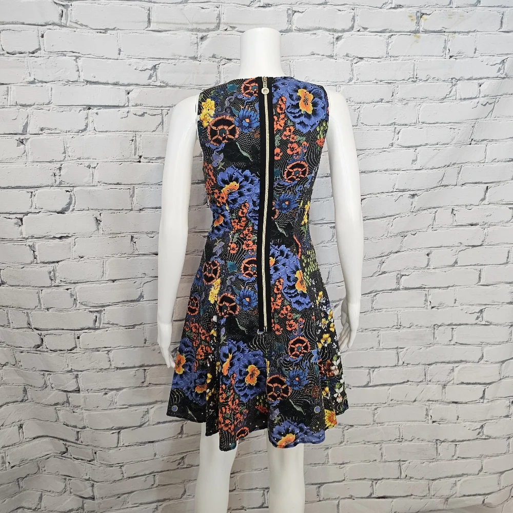 Versace Jeans Floral Eyelet Mini Dress - Picture 3 of 10